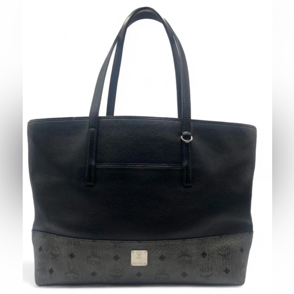 MCM Wilder Black Grey Tote